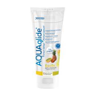 AQUAglide Neutral - Gearomatiseerde Waterbasis Glijmiddel - Exotisch - 3 fl oz / 100 ml