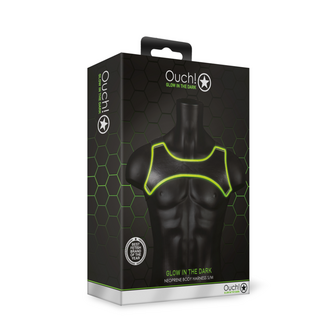 Neopreen Harnas - Glow in the Dark - S/M
