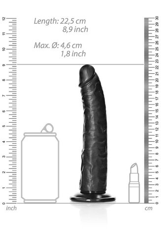 Slim Realistic Dildo with Suction Cup - 8" / 20,5 cm
