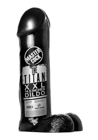 The Titan Dildo - XXL - 14.5 inch - Black