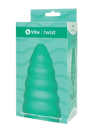Twist Texture Plug - Vibrating Butt Plug