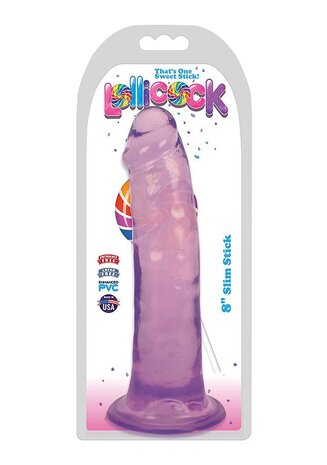 Slim Stick Grape Ice - Dildo - 8" / 20.5 cm
