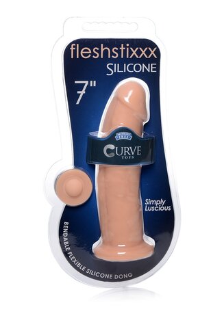 Silicone Dildo without Balls - 7" / 18 cm