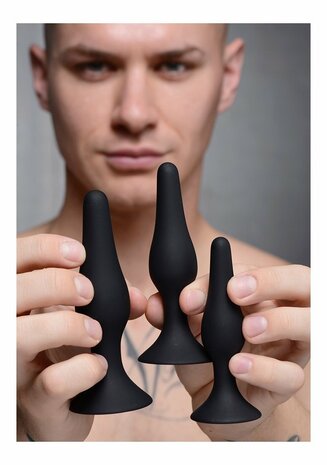 Triple Spire - Silicone Anal Trainer - 3 Pieces
