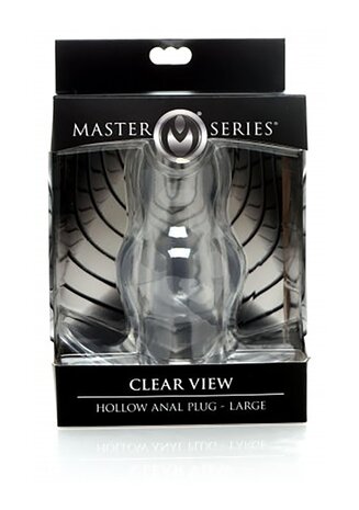 Clear View - Hollow Anal Plug - Large