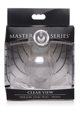 Clear View - Hollow Anal Plug - Small