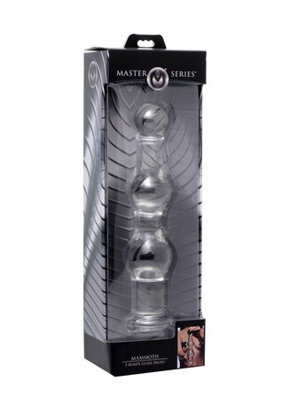 Mammoth - Glass Dildo with 3 Bumps
