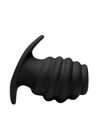 Hive Ass Tunnel - Silicone Ribbed Hollow Anal Plug - Large