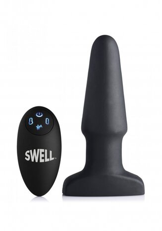 Inflatable Vibrating Silicone Butt Plug