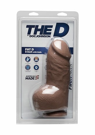 Fat D - Realistic FIRMSKYN Dildo with Balls - 8" / 20 cm