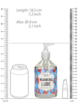 WANKING LUBE - Masturbation Lubricant - 17 fl oz / 500 ml