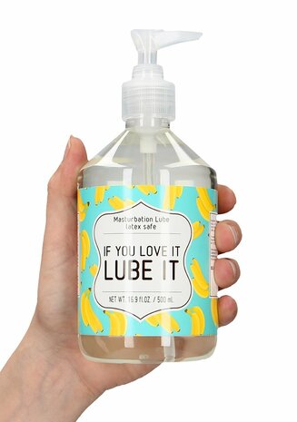 If You Love It. Lube It - Masturbation Lubricant - 17 fl oz / 500 ml
