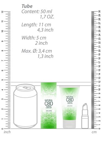 Natural CBD - Numbing Lubricant - 2 fl oz / 50 ml