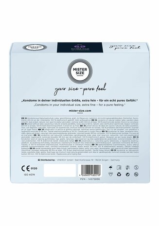 Pure Feel - Condoms 69 mm - 36 Pack