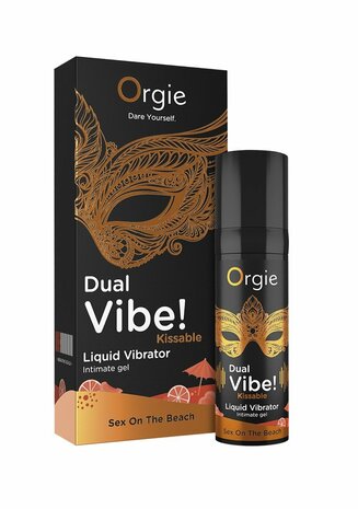 Dual Vibe! Kissable Liquid Vibrator - Sex On The Beach - 0.5 fl oz / 15 ml