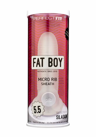 Fat Boy Micro Ribbed Sheath - Dildo - 6" / 14 cm