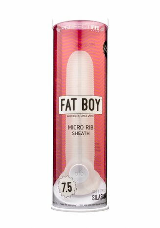 Fat Boy Micro Ribbed Sheath - Dildo - 7" / 19 cm