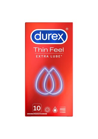Thin Feel Extra Lube - Condoms - 10 Pieces
