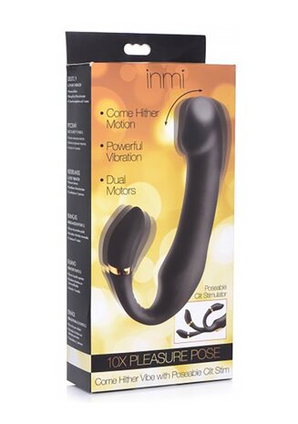 Pleasure - Silicone Vibrator with Clitoris Stimulator