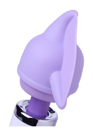 Flutter Tip Silicone Wand Attachment - Purple