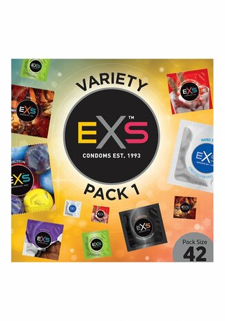 EXS Variety Pack 1 - Condoms - 42 Pieces