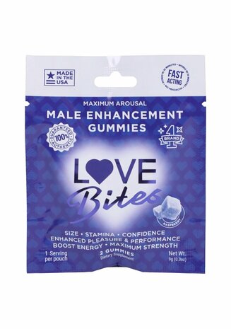 Male Enhancements Gummies - 12 pack - 2 pcs per pack - 0.3 oz / 9 gram