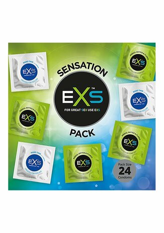 EXS Sensation Pack - Condoms - 24 Pieces