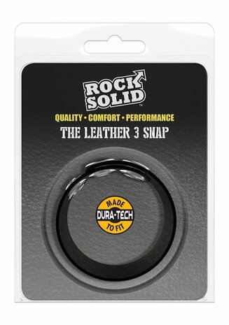 The Leather 3 Snap - Leather Cockring
