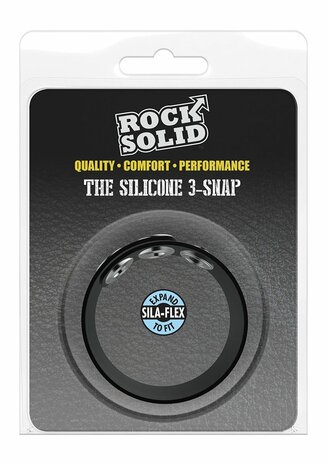 The Silicone 3 Snap - Cockring