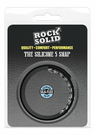 The Silicone 5 Snap - Cockring