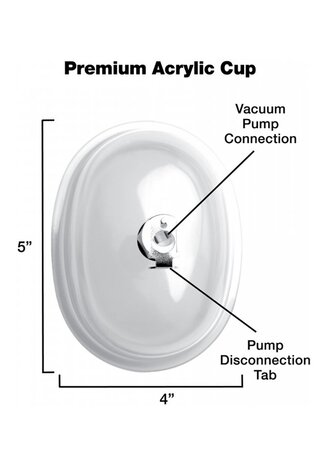 Large Vaginal Pump with Cup Attachment - Large
