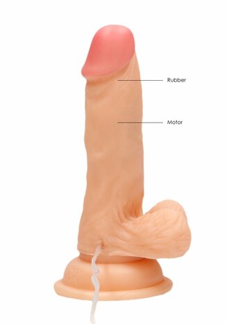 Vibrating Realistic Cock with Scrotum - 6" / 15 cm