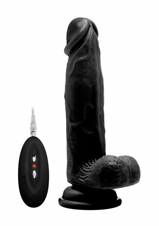 Vibrating Realistic Cock with Scrotum - 8" / 20 cm