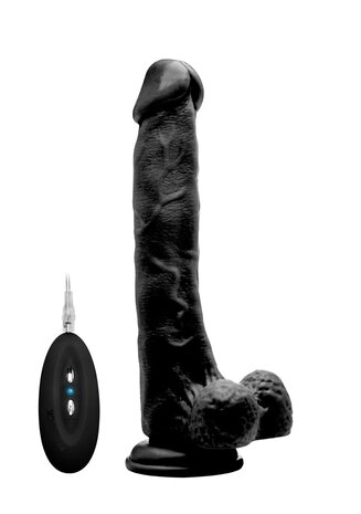 Vibrating Realistic Cock with Scrotum - 10" / 25 cm