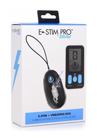 Vibrating and E-Stim Silicone Egg + Remote Control