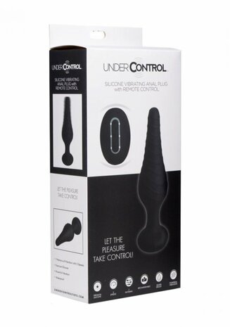 Silicone Vibrating Anal Plug with Remote Control
