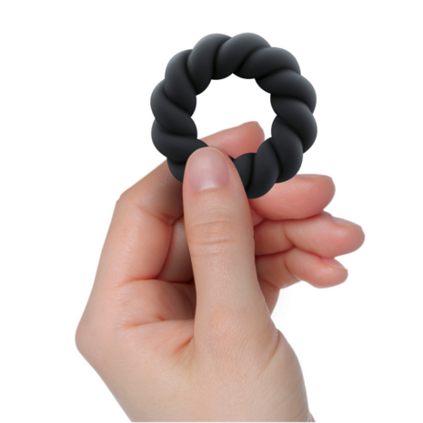 Twist - Non-Vibrating Cockring - Black