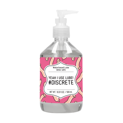 Yeah I Use Lube #Discrete - Waterbased Lubricant - 17 fl oz / 500 ml