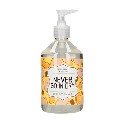 Never Go In Dry - Waterbased Anal Lubricant - 17 fl oz / 500 ml