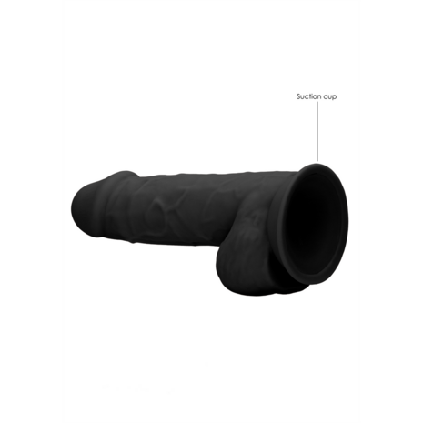 Silicone Dildo with Balls - 9 / 21,6 cm