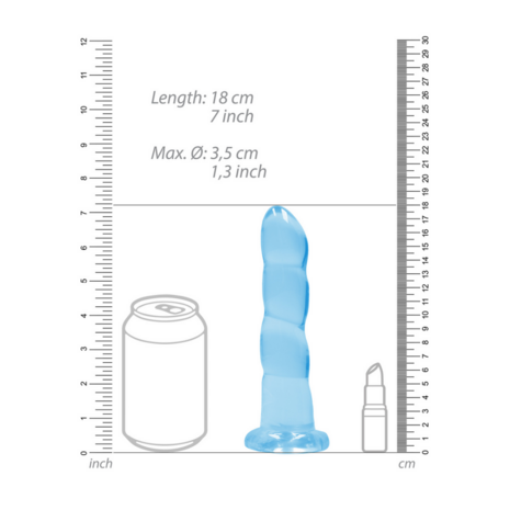 Non-Realistic Dildo with Suction Cup - 7 / 17 cm