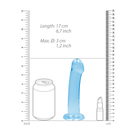 Non-Realistic Dildo with Suction Cup - 7 / 17 cm