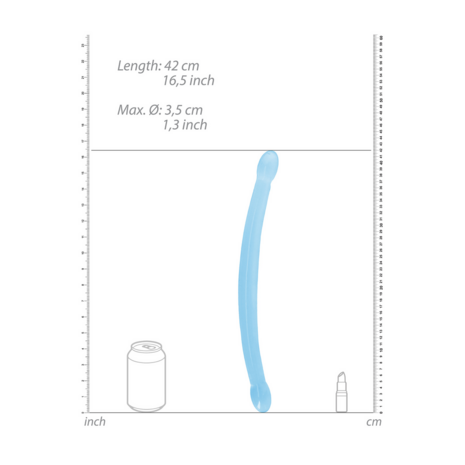 Niet-realistische dubbele dildo - 17 / 42 cm