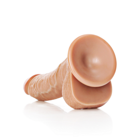 Curved Realistic Dildo with Balls and Suction Cup - 8 / 20,5 cm