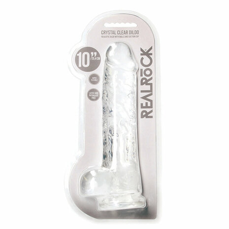 Realistic Dildo with Balls - 10 / 25,4 cm