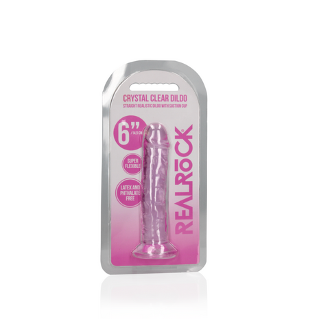 Rechtdoor Realistische Dildo met Zuignap - 6'' / 14,5