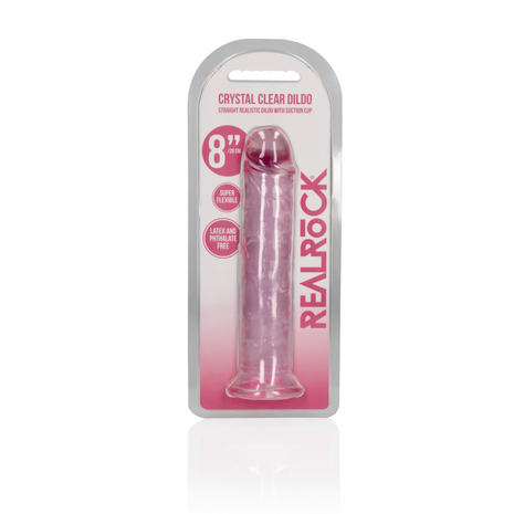 Straight Realistic Dildo with Suction Cup - 8'' / 20