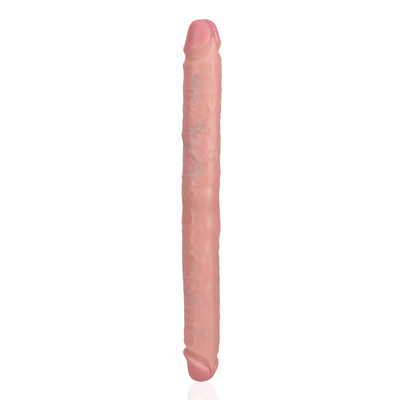 Slim Dubbel Eindige Dildo 14 / 35,6 cm - Vleeskleurig