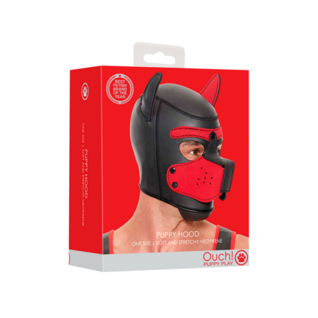 Neoprene Puppy Mask - Red