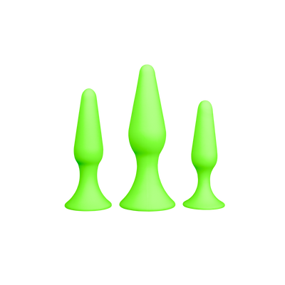 Butt Plug Set - Glow in the Dark